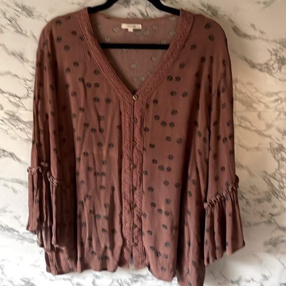 Maurices Tops - Maurices xl mauve floral print blouse